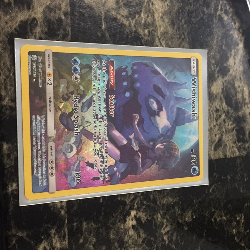 Wishiwashi Full art secret rare 240/236 Mint